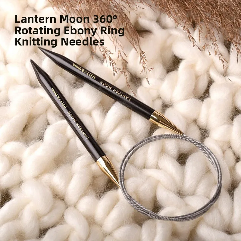 

Lantern Moon 40cm Rotatable 360 Ebony Ring Needle for Knitting Sweaters Circular Needle Home Textile Sewing DIY Materials