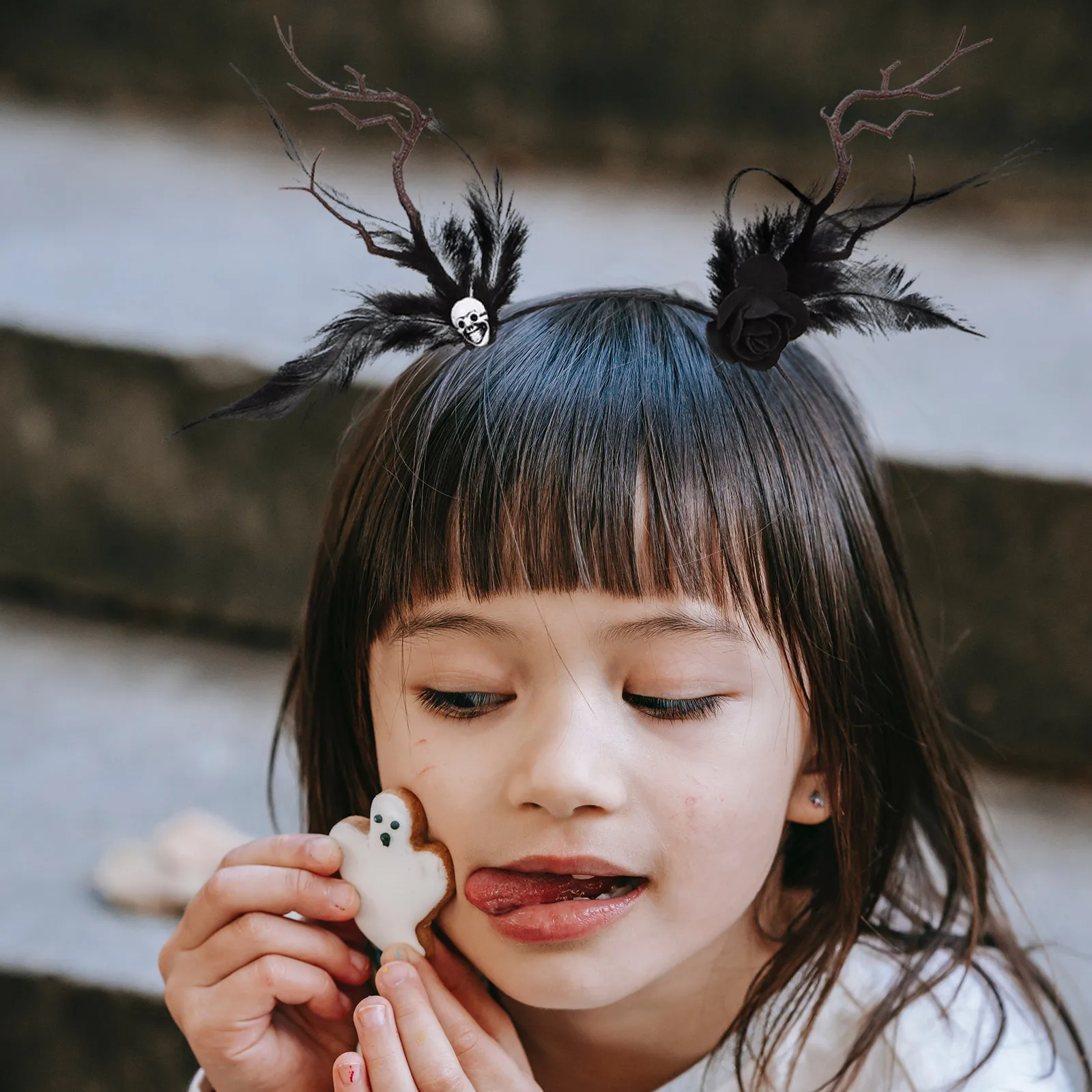 

Halloween Hair Decor Funny Costume Accessory Halloween Hair B Party Supplies Kids Adults Demon Horns