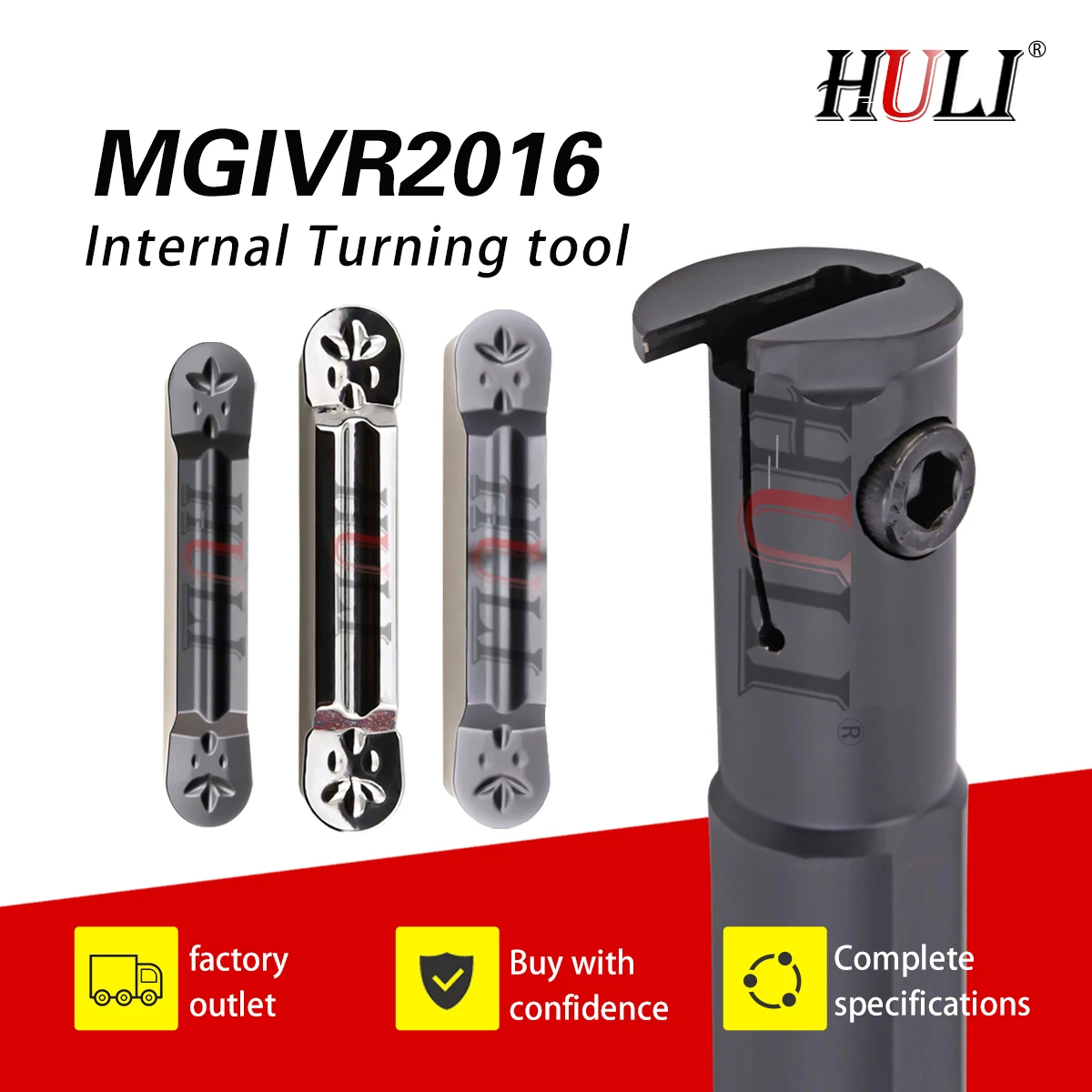 MGIVR/L 2016 CNC Grooving Tools Holder CNC lathe Tools MRMN 150/200/250/300/400 Grooving Insert Inner Hole Slotting Cutter Bar