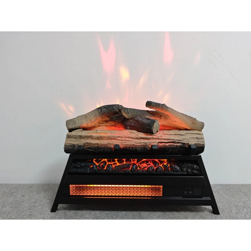 23 inch Electric Fireplace  3D Log set insert, Infrared Fireplace Heater for Indoor