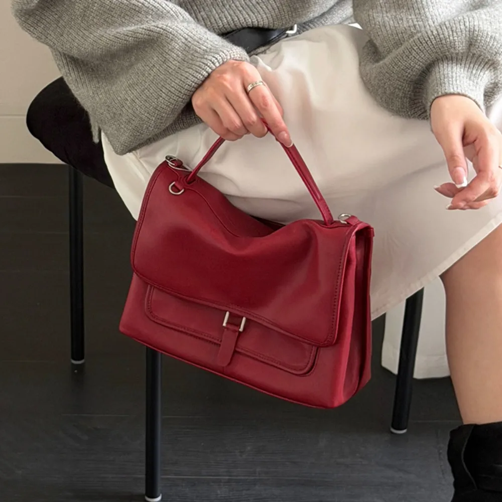 Vegetable Tanned Sheepskin Retro Mailman Bag 2026 New Soft Leather Underarm Casual Commuter Shoulder Messenger Bag Fashion