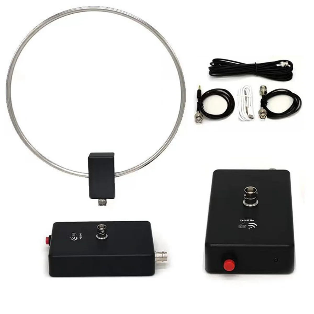 GA-800 Active Loop Antenna Shortwave Antenna 10KHz-159MHz HF Antenna with Portable Design for Radios