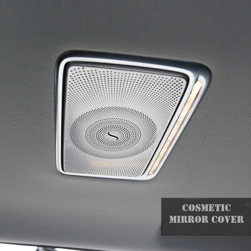 For Mercedes Benz S class S320 S350 W222 Car Gate Door Loudspeaker Pad Audio Speaker Cover Trim Frame Sticker Accessories