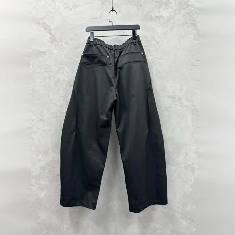 HKSH Spring Autumn New Men Tide Chic Ins Dark Punk Stylish Uniquely Wide-Leg Cargo Pants 3D Vintage Cut Patchwork Rugged HK28103