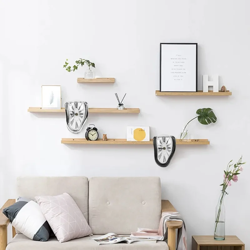 

Home Decoration Creative Gift Melting Clock New Surreal Distorted Wall Clock Surrealist Salvador Dali Style Clocks