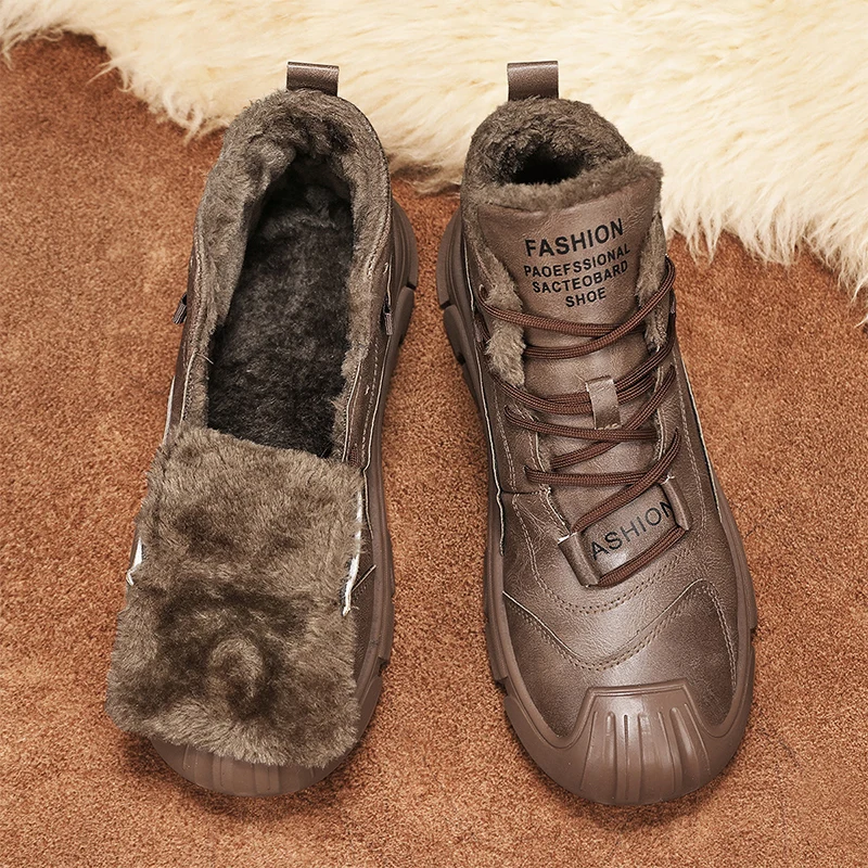 Sapatos de montanhismo masculino designer de luxo inverno anti deslizamento caminhadas sapatos esportivos nova alta qualidade moda casual botas de neve