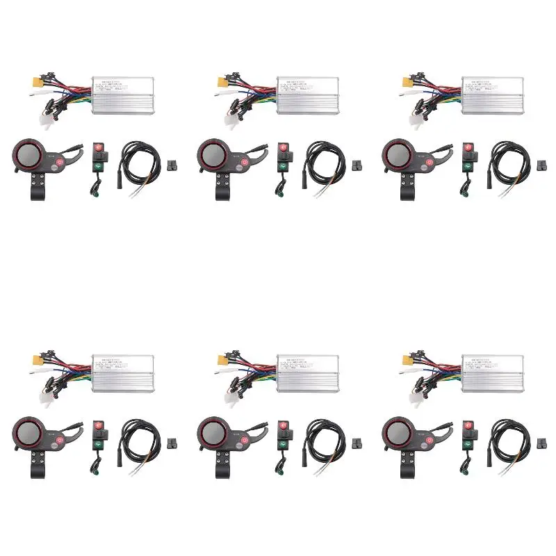 6Pack X(48V 25A Electric Scooter Controller Dashboard Kit with TF-100 Display Switch Button Parts
