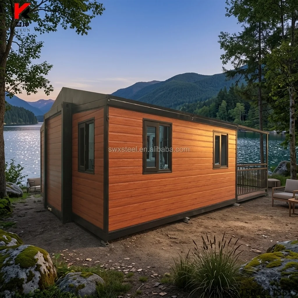 Luxury 2 3 Bedroom Double Wing Expandable Tiny Home Fully Furnished Ready to Move in Professional Home Manufacturer