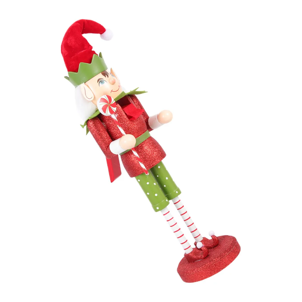

Classic Wooden Nutcracker Christmas Decor Holiday Decoration Small Statue Party Tabletop Mantel Shelf