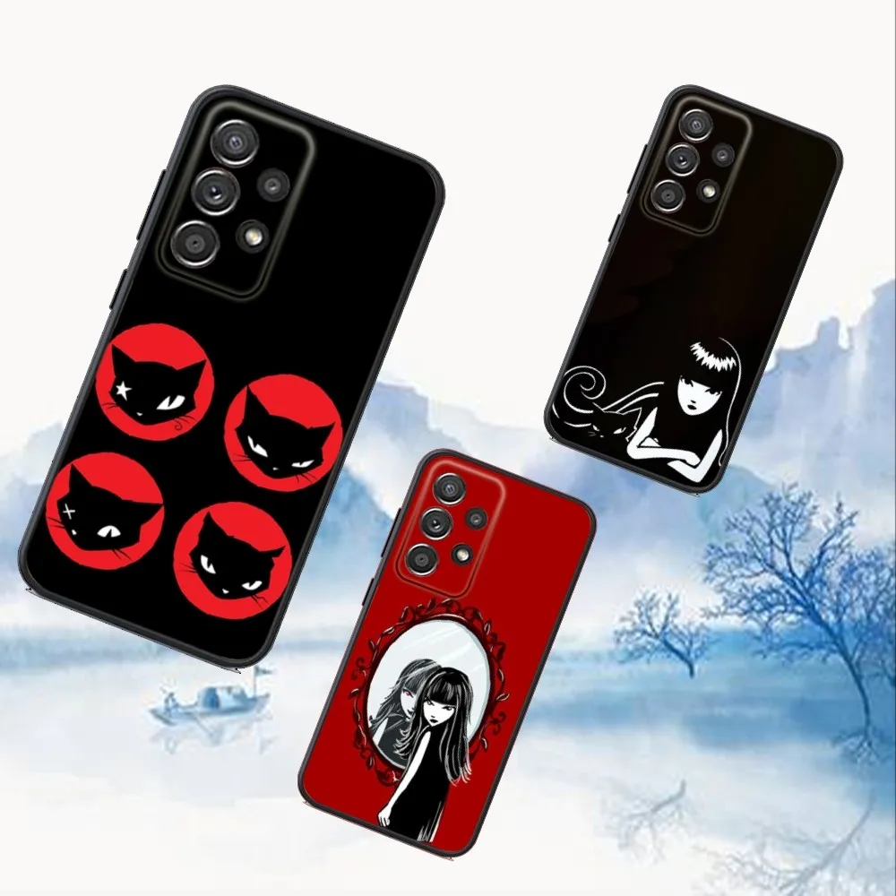 

E-Emily The Stranges Phone Case For Samsung S25,S24,S21,S22,S23,S30,Ultra,S20,Plus,Fe,Lite,Note,10,9,5G Black Cover