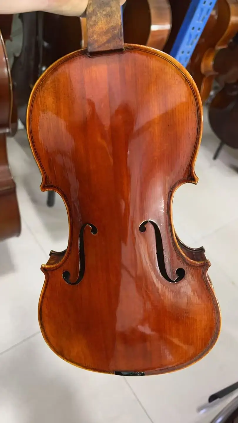4/4 assembled exquisite classic bird eye maple violin+box+bow