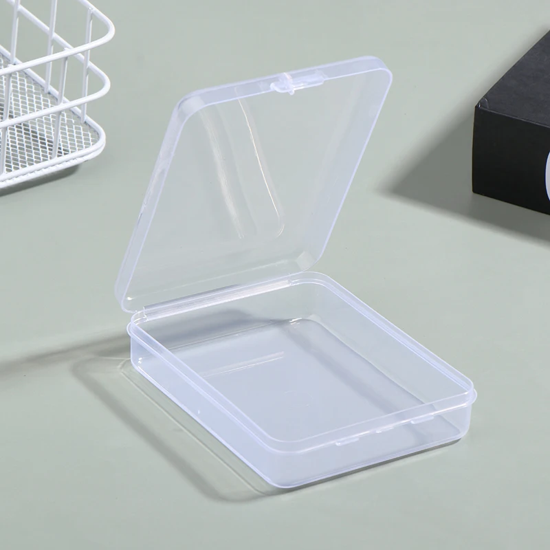 Transparent Ins Photocard Holder Plastic Storage Box Flip Storage Box Classification Small Card Organizer Storage Case