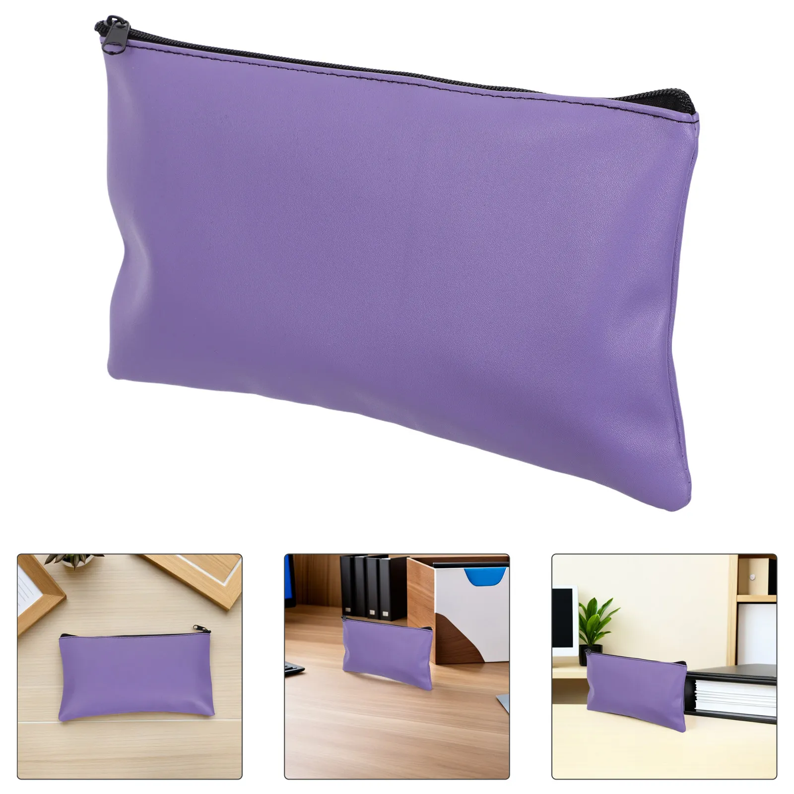 

2 шт. кошельки-органайзеры из ПУ на молнии для денег, универсальные, для офиса, квитанций, счетов, чеков, монет, канцелярских принадлежностей, путешествий