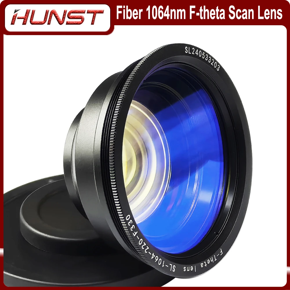 

Сканирующая линза HUNST F-theta 1064 нм Полевая линза 50-400 мм F80-525 мм для волоконных лазерных маркировочных машин Аксессуары