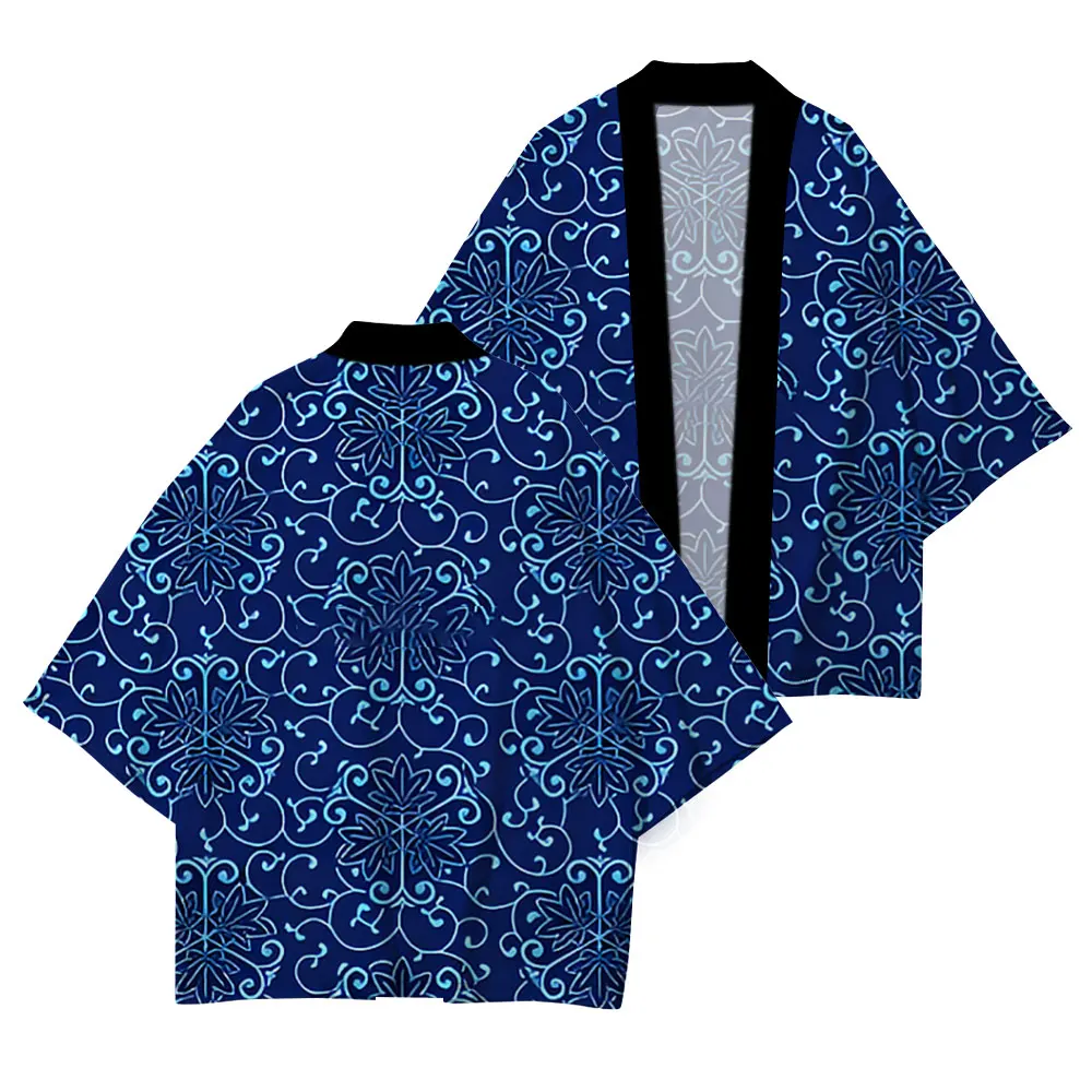 عملية طباعة نمط الموضة اليومية كيمونو غير رسمي مريح عالي الجودة سترة نصف كم 2025 ربيع الموضة الجديدة