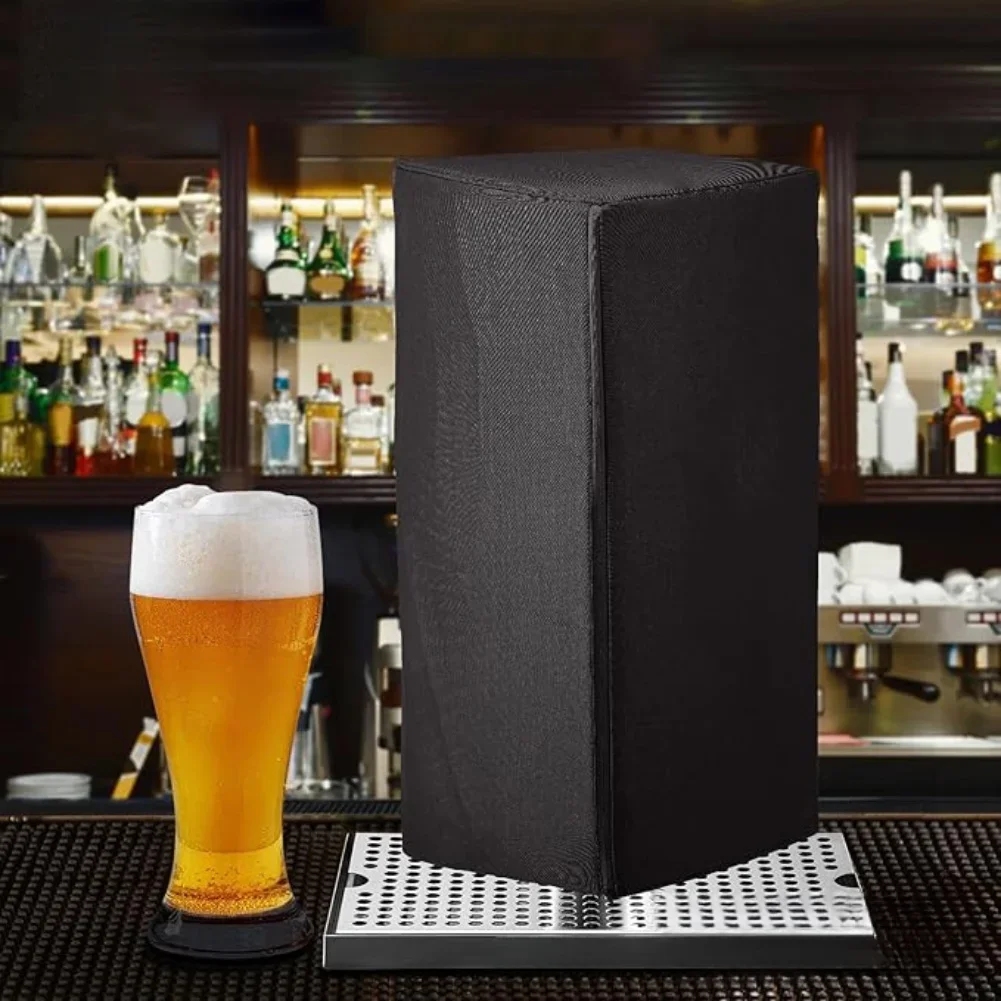 Beer Tower Cover Single Or Double Tap Draft Tower Dust Cover Waterproof 600D Beer Tower Cover Dust Cover Waterproof