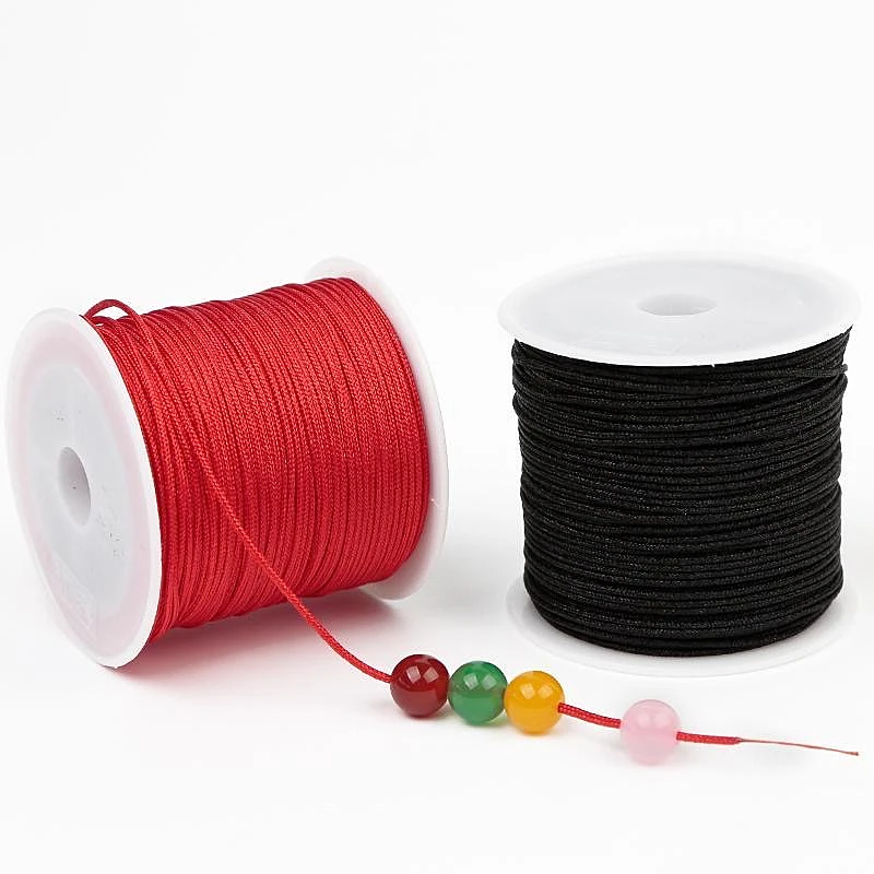 10yards 0.5mm 0.8mm 1.0mm 1.5mm Nylon Cord Rope Chinese Knot Macrame Cord Rope For Jewelry Making For Shamballa Bracelet