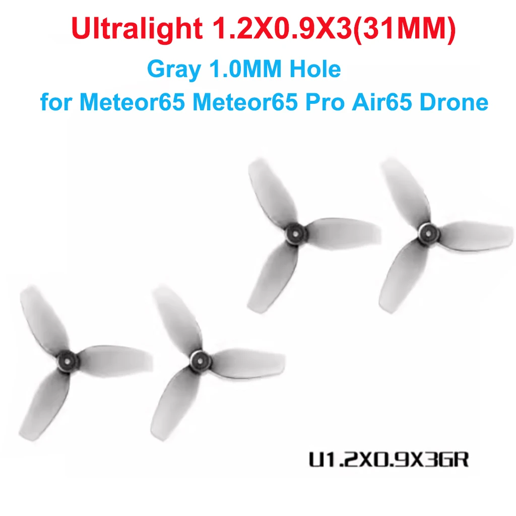 HQProp 40 mm Hohlbecher-Propeller, Durchmesser 40 mm, 3-Blatt-Wellenloch, 1 mm Polycarbonat, 31 mm, für Meteor65 Air65 FPV-Flugzeugmodell – Detail 9