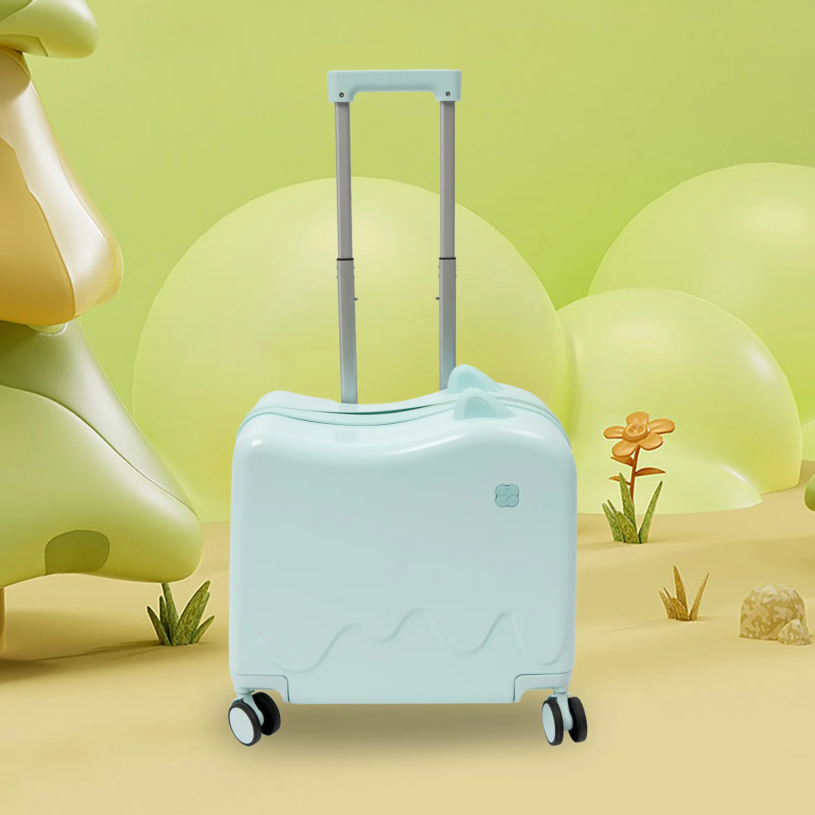 

18Inch Kids Ride-On Suitcase Small Children's Luggage Case Rolling Luggage With Lock for Short Trips, Study Tours, Outings