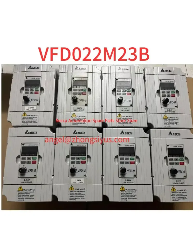 

Used frequency converter VFD022M23B, 2.2 kw, 220V