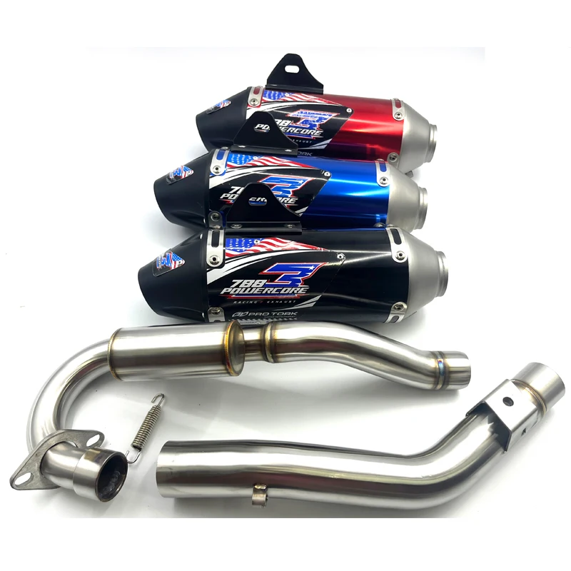 Heißer Verkauf: 45mm Offroad-Motorrad-Auspuffschalldämpfer mit Frontverbindungsrohr für Honda CRF230 Dirt Bike Auspuffanlage Slip-On