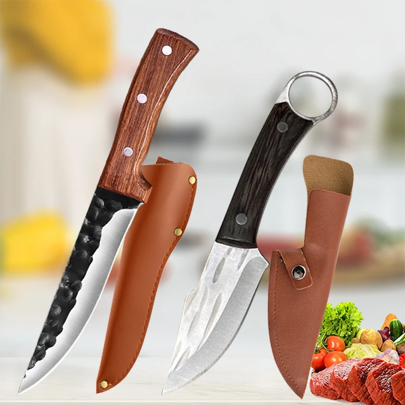 

Professional Boning Knife Chef Meat Cleaver Stainless Steel High Hardness Cutting Knives Fruit Meat Peeling & Cutting Tools