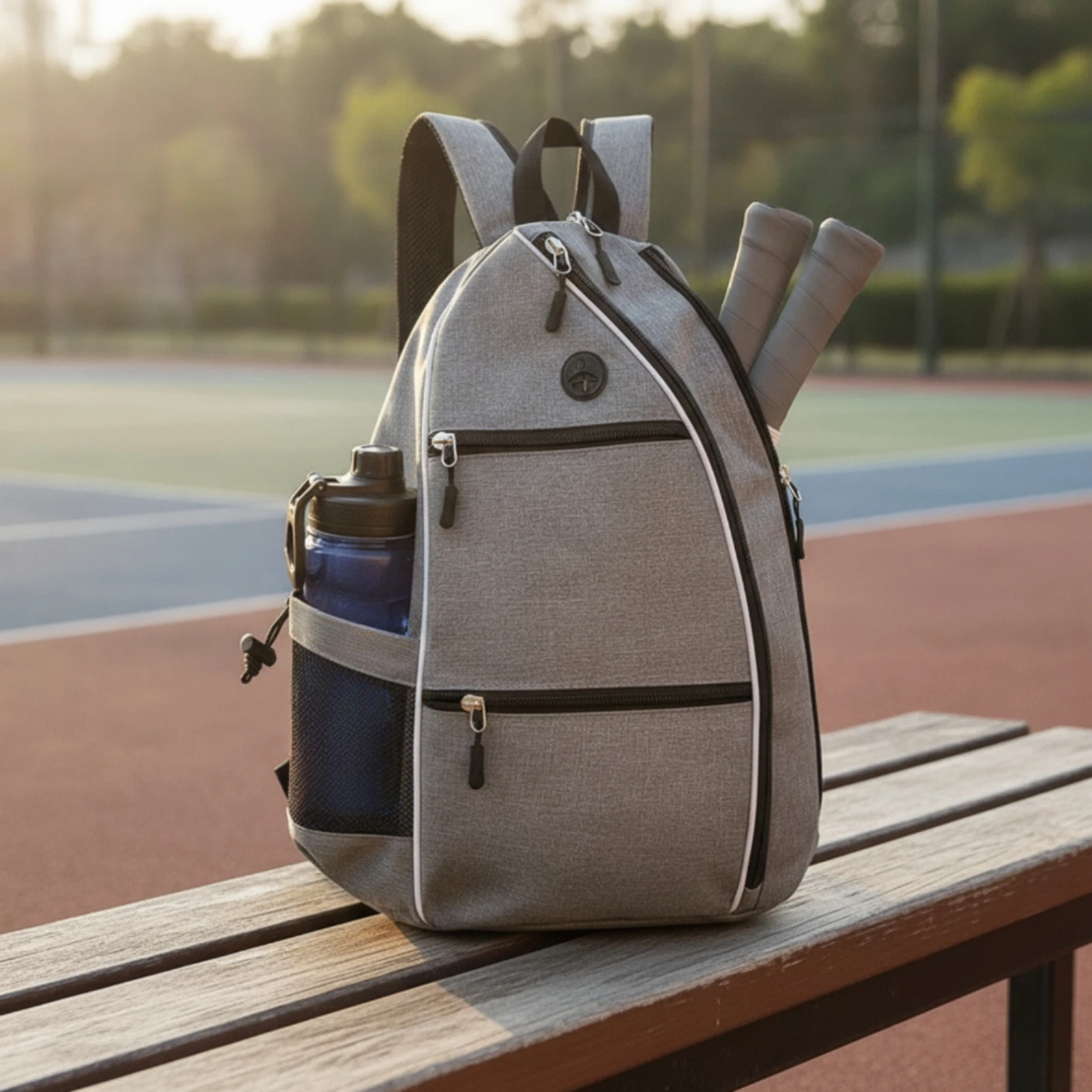 Pickleball Backpack Adjustable Pickleball Bag with Bottle Pocket Backpack with Shoulder Strap Roomy Bag with Pockets Lightweight