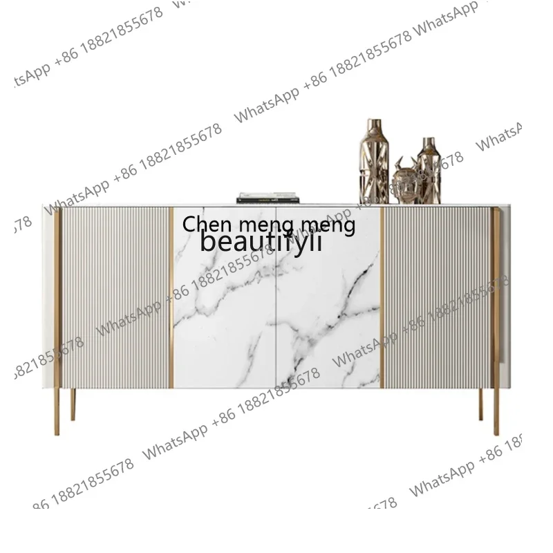 X  Italian light luxury door entrance cabinet entrance table corridor partition end view table entry