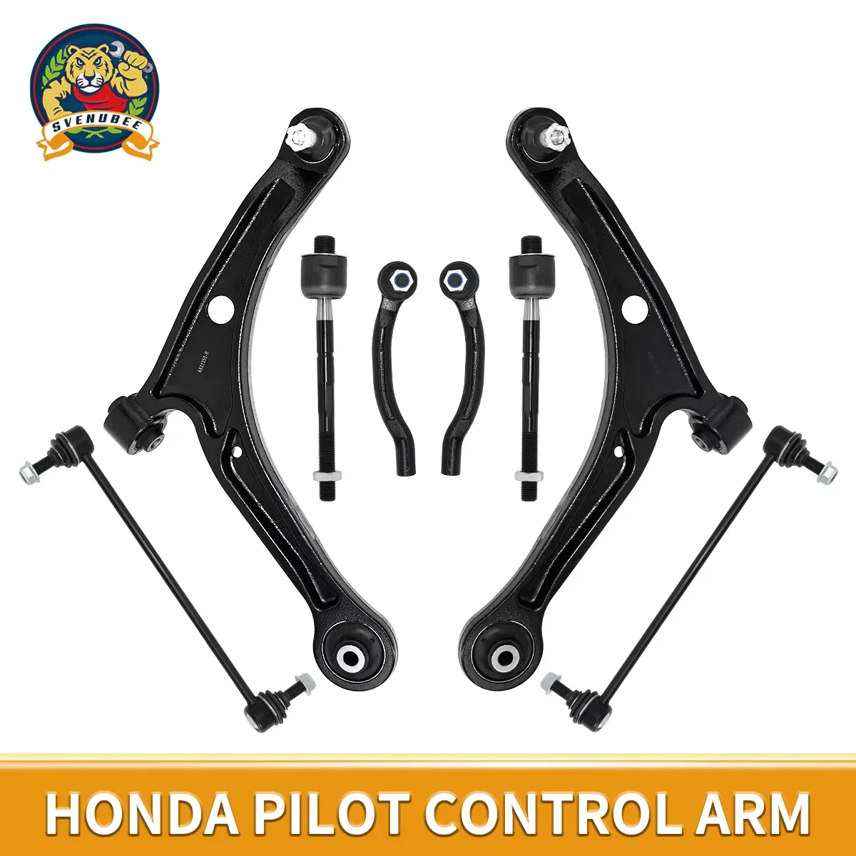 

Svenubee 8Pcs Front Lower Control Arms Stabilizer Bar Links Suspension Kits for HONDA PILOT ACURA MDX 2001 2002 2003 2004 2005