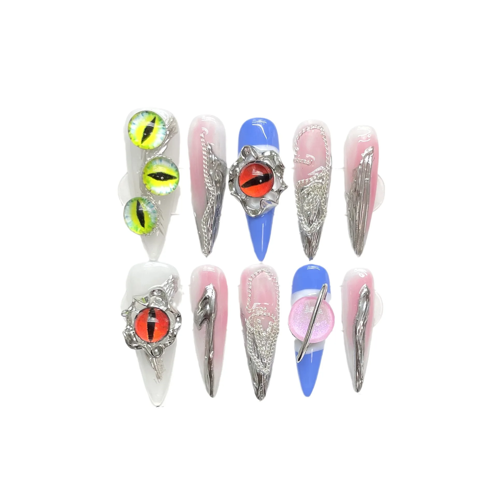 

Eye of Fingertips Dark Niche Wearable Fake Nails (029)