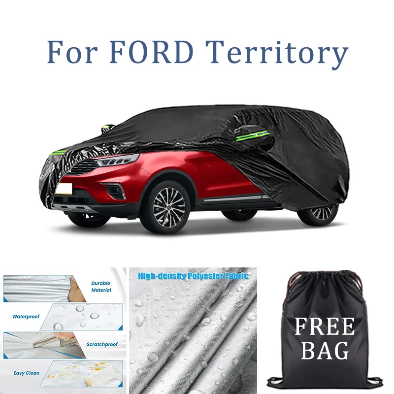 

Чехол для автомобиля FORD Territory, полный чехол со светоотражающей полосой, пылезащитный, устойчивый к УФ-излучению, устойчивый к царапинам, солнцезащитный защитный чехол