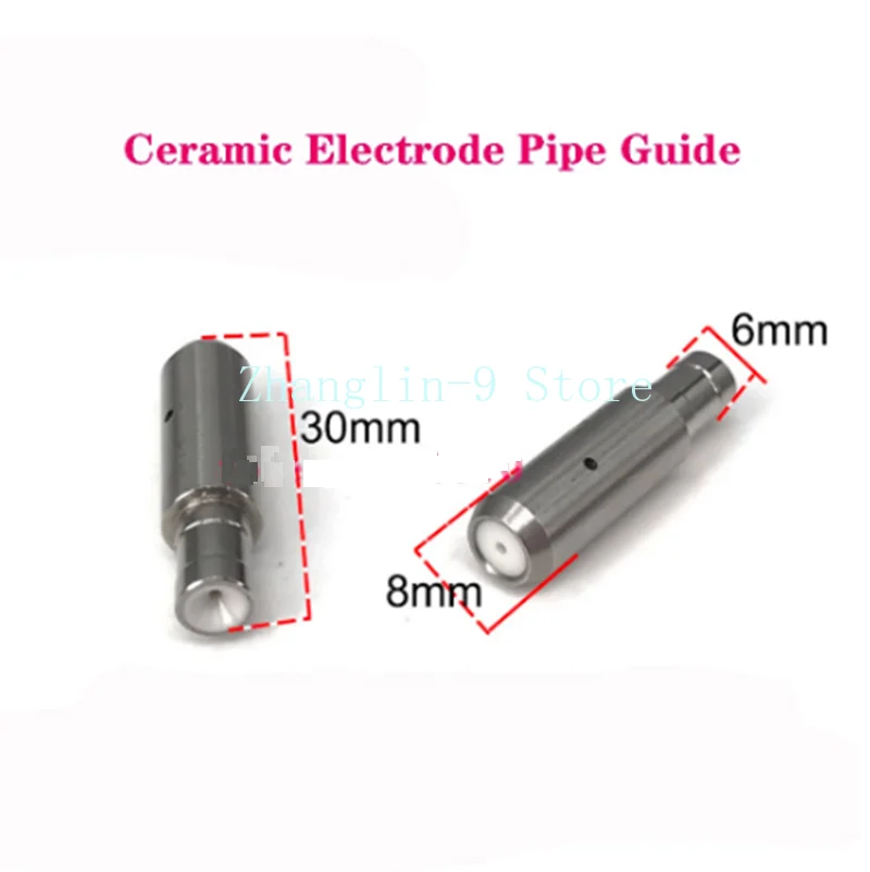 EDM White Ceramic Electrode Drill Guide Dies 6*8*30mm Drill Guider from 0.20mm to 3.0mm for Drilling Machine