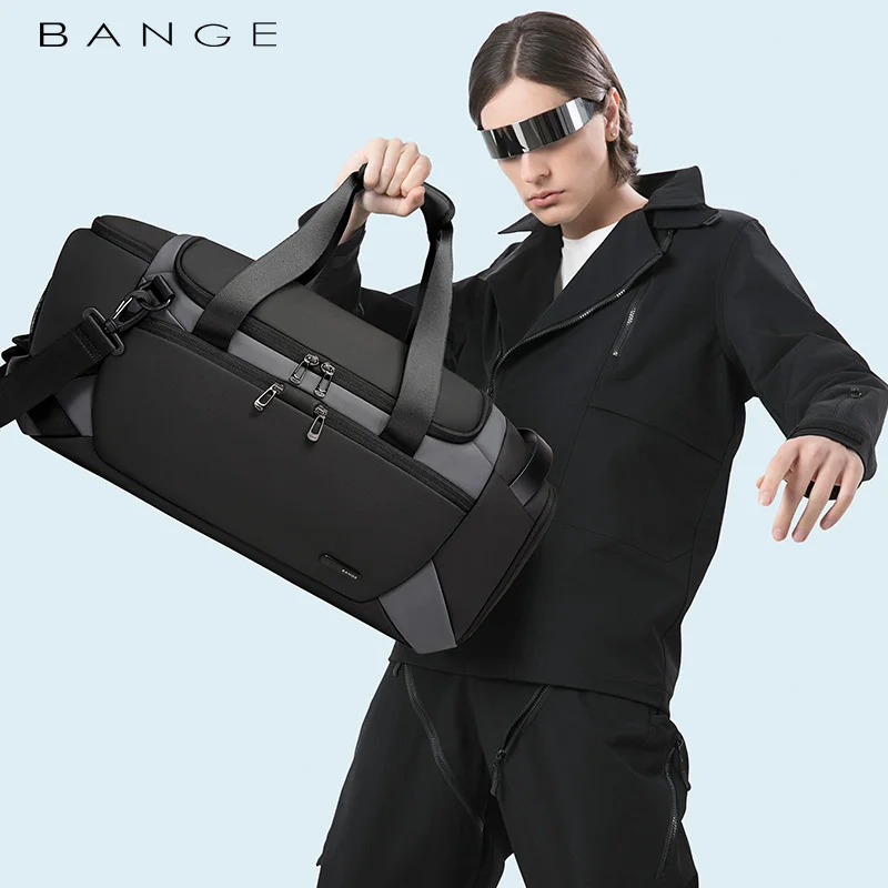 Bange-bolsas deportivas para hombre, bolsa De gimnasio para entrenamiento De Fitness, bolsa deportiva De viaje al aire libre, bolsa De separación seca y húmeda, bolsa De viaje