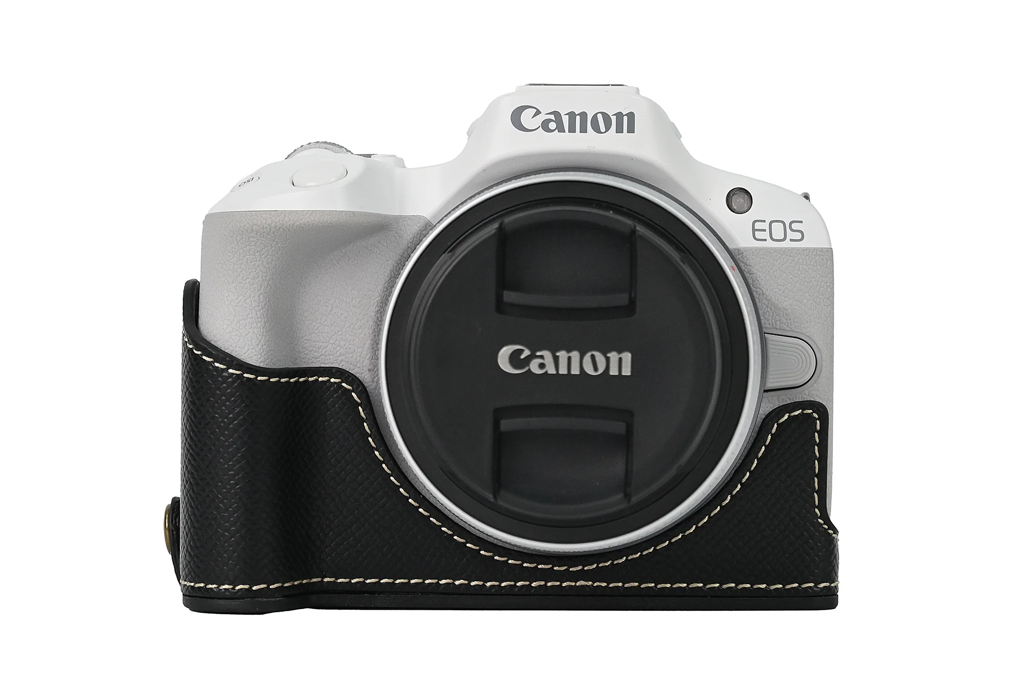 Etui na aparat ze skóry Pu z paskiem na nadgarstek do Canon EOS R50 R100