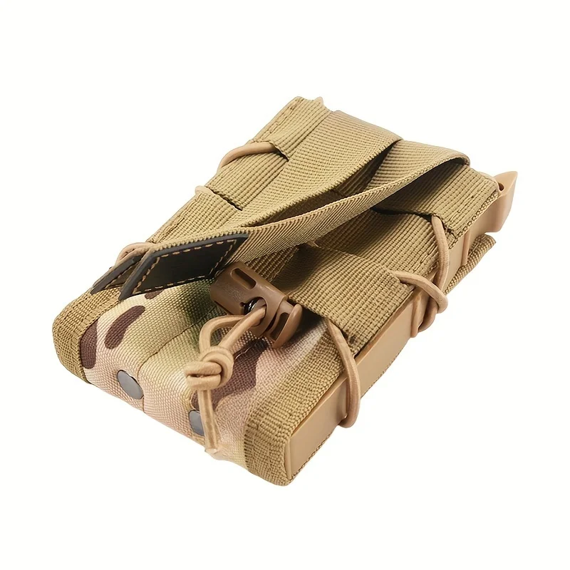 Tiger 5.56mm MOLLE System Magazine Holster for M4/M16/AK-47, Elastic Pull System, Belt/ Vest Attachment, Suitable for view 6