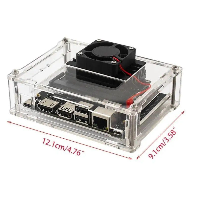 Y1UB 1 PCS Hot Sale Acrílico Clear para Caso com Fan Refrigeração para para para para para e