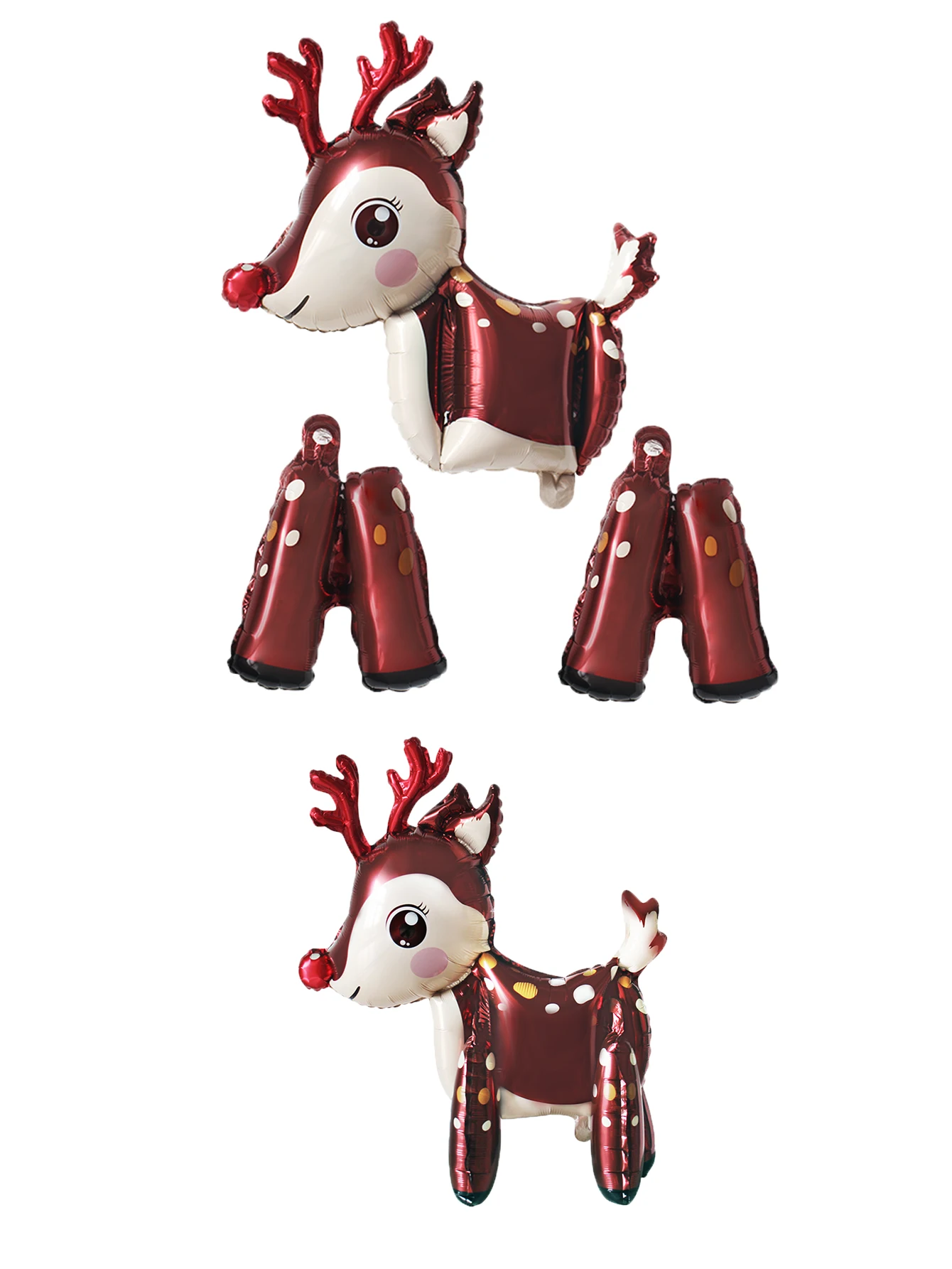1set 3D Christmas Deer Foil Balloons Elk Balloon Christmas Balloons Christmas Decorations Navidad 2026