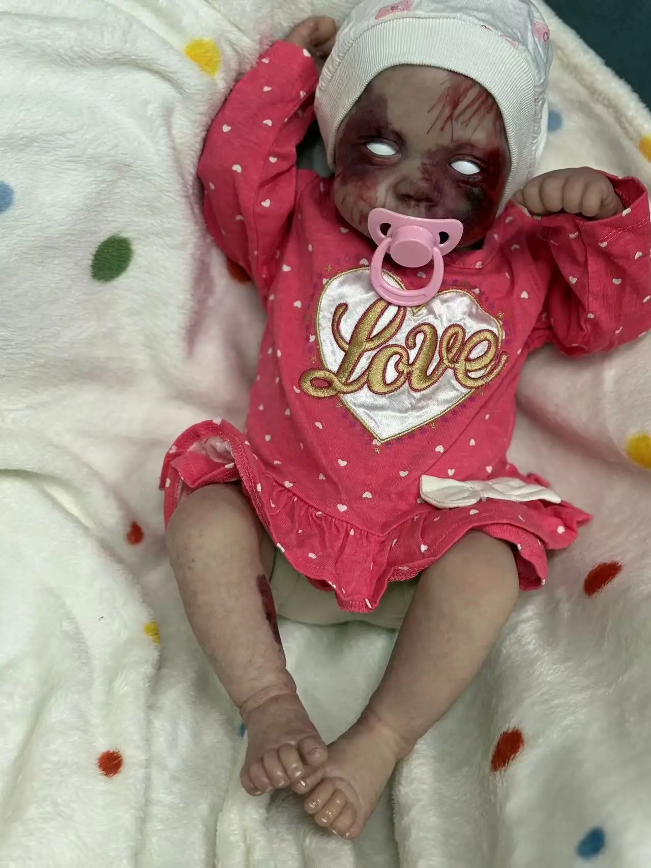 

FBBD Customized Limited Supply 21''Reborn Baby Erica With Halloween Make Up Already Finished Doll Halloween/Christmas Gift