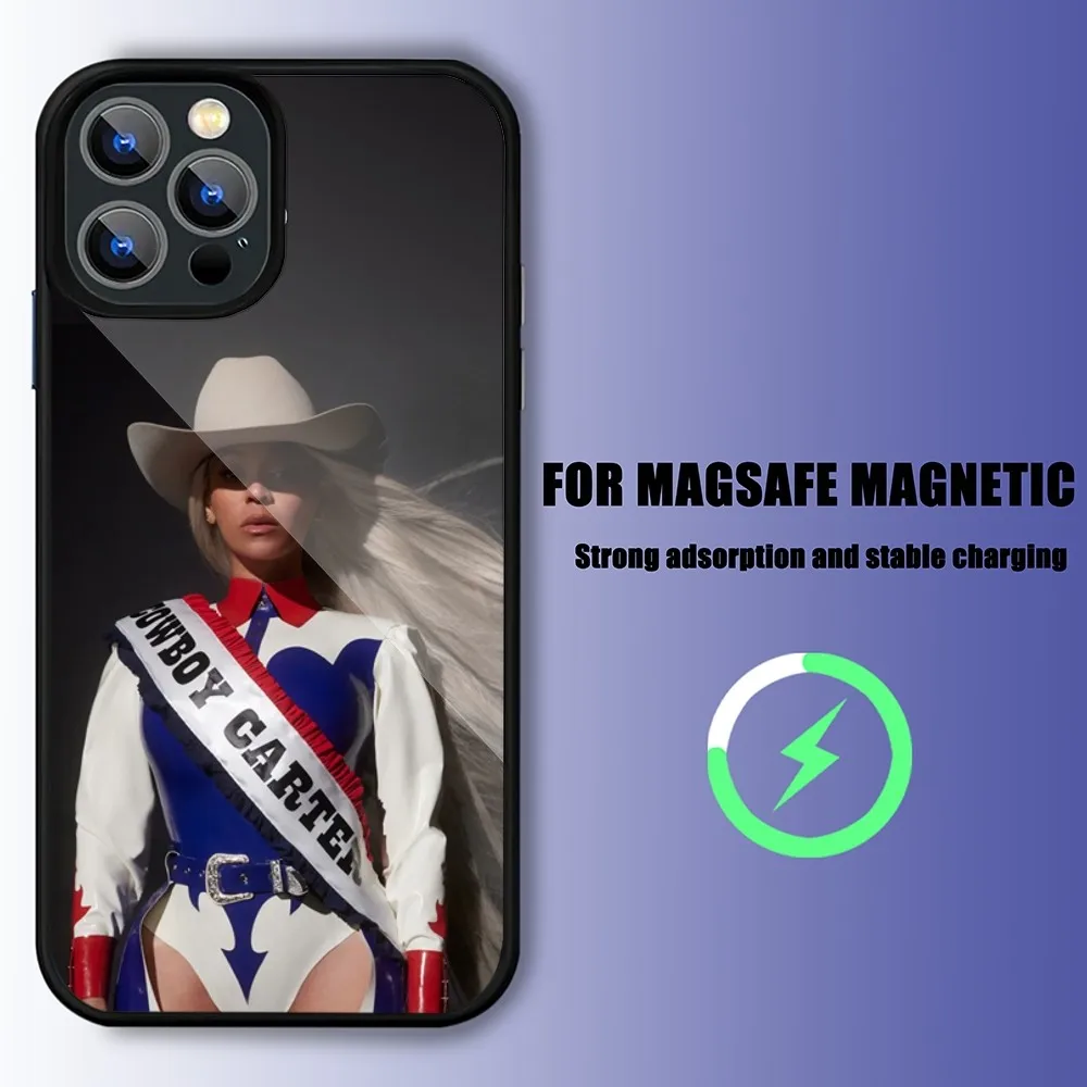 Singer Beyonce Cowboy Carter Phone Case For iPhone 15 14 13 11 12 Pro Max 14 Plus 15 Pro Max For Magsafe Phone Cover