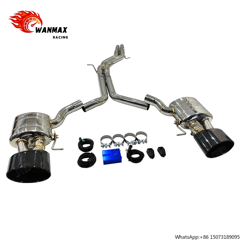 

Высококачественная спортивная выхлопная система с клапанами для S4 S5 B9, выхлопная труба Valvetronic Catback