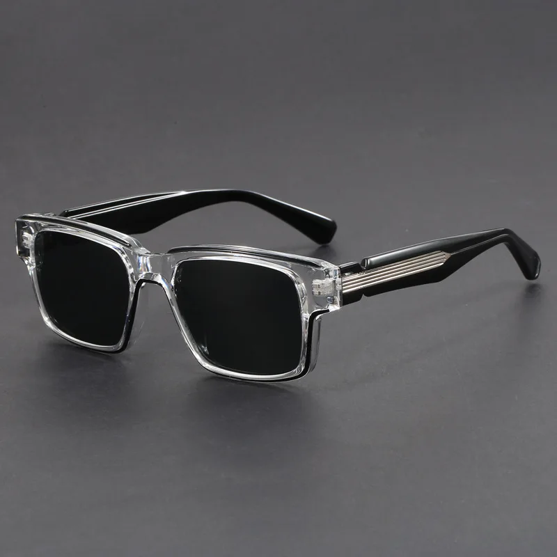 New Men's Advanced Ultra Light Coarse Frame Fashion Square Sunglasses Women Men Trendy Anti Mist Outdoor Driving Shades UV400