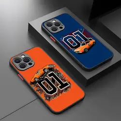 The General Lee Dukes Of Hazzard 01 Phone Case Matte Transparent Back For iPhone 15 14 13 12 11 Pro Max X XR XSMax 7 8 Plus Cover