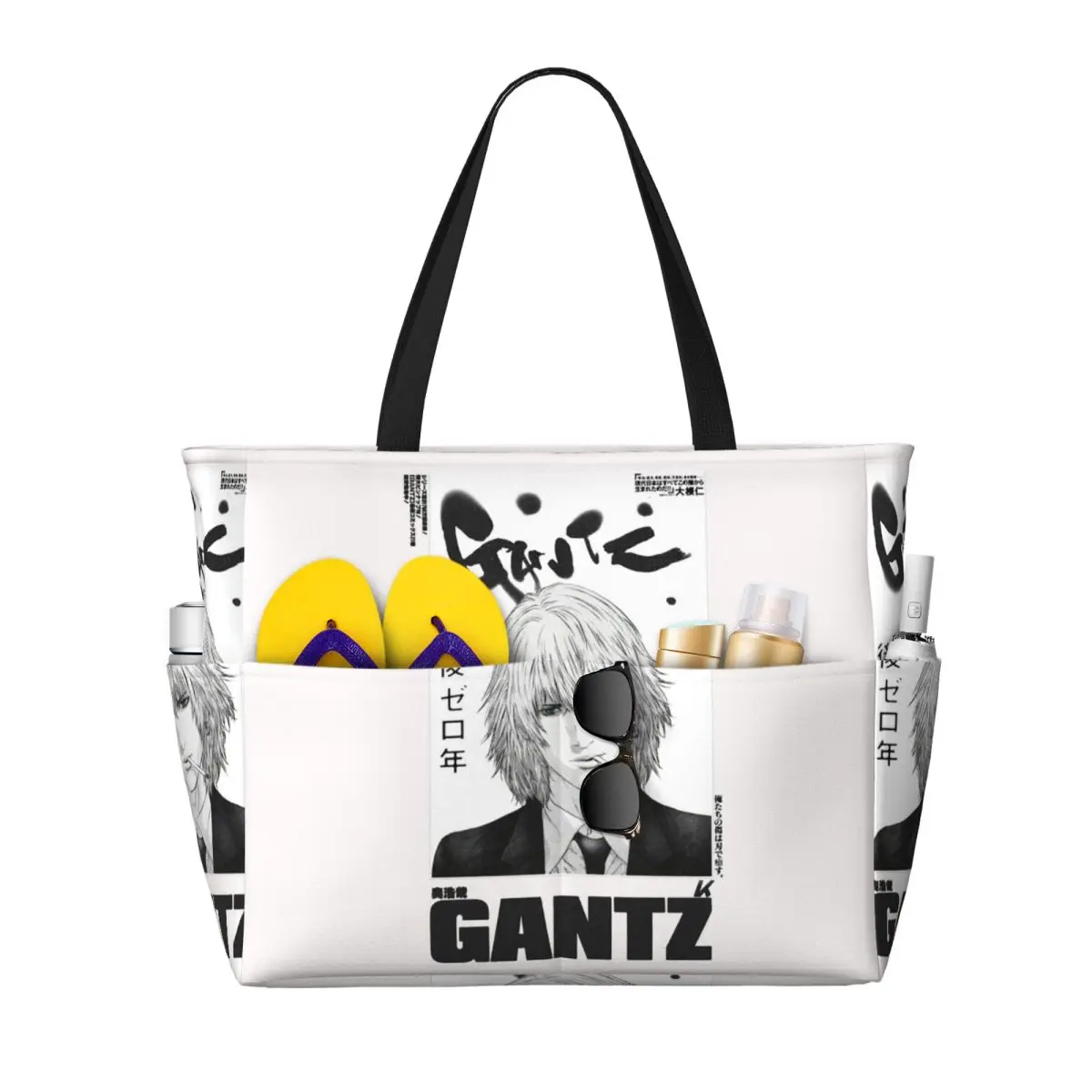 Hikawa Gantz Beach Tote Bag Sport Gym Yoga Duffle Large Tote Bag Women Travel Bag Fitness bag