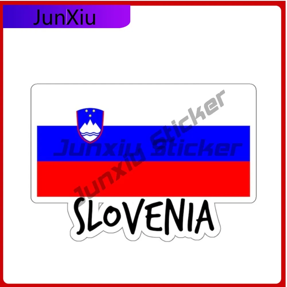 سلوفينيا العلم السفر ملصق أوروبا ملصقات السفر لسيارة دراجة سكيت الكمبيوتر المحمول Rv تخييم مغامرة التجوال السفر البلاستيكية