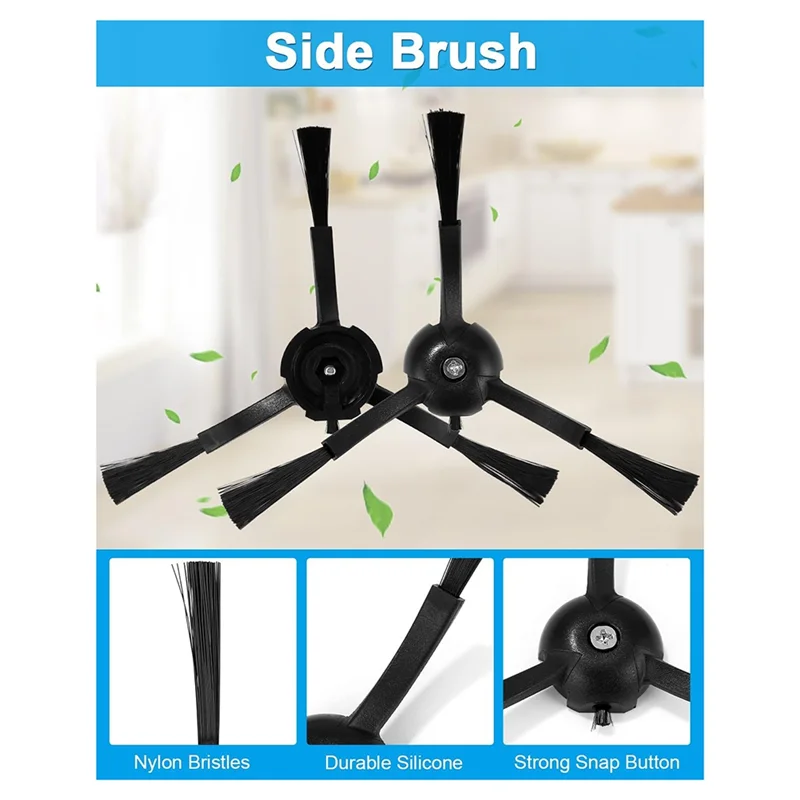 AT28-Untuk Aksesori Penyedot Debu Robot Ultra Roborock S8 Maxv: Sikat Utama, Tisu, Wiper Samping, Filter, Set Kantong Debu