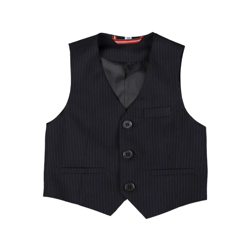 Baby Boys Vest Gentleman Kids Violin Dance Show Waistcoat Child Performence Tuxedo Vest Children 1Year Birthday Wedding Wear