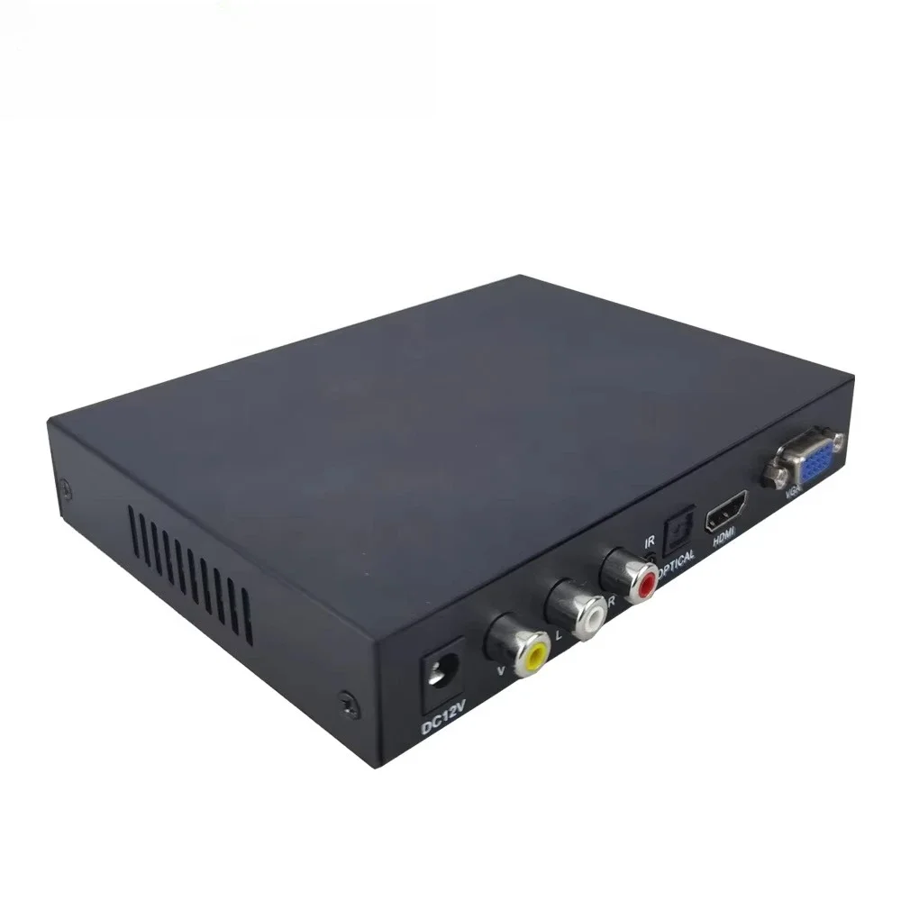 Factory Hot Sale Full HD 1080p Advertising Video Seamless Loop Play Metal Button HDD Media Player Box For SD Card