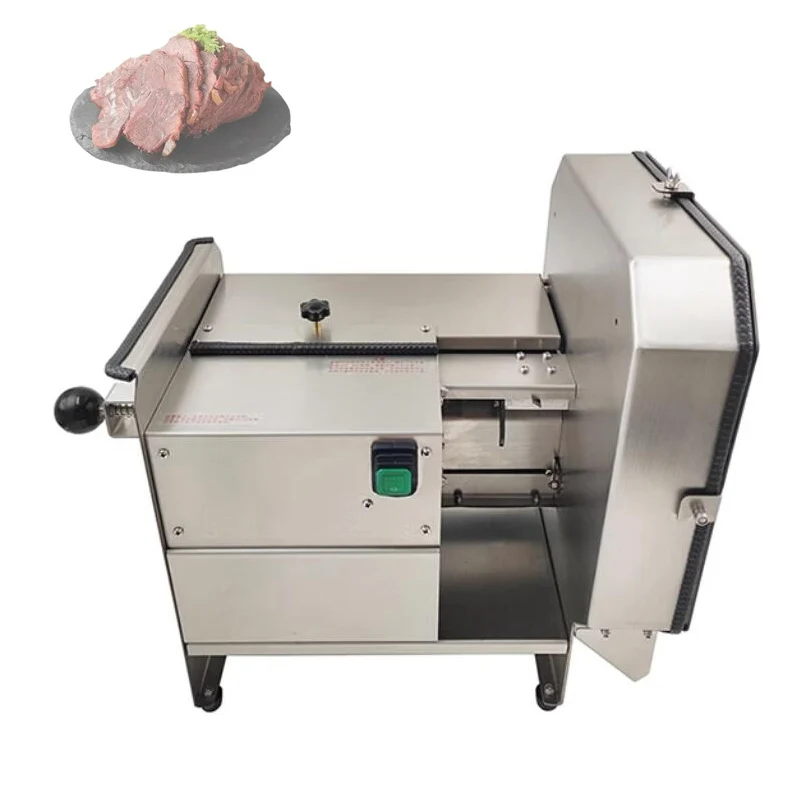 Electric Deli Bacon Ham Beef Meat Slice Cutter Slicer Fish Cutting Machine