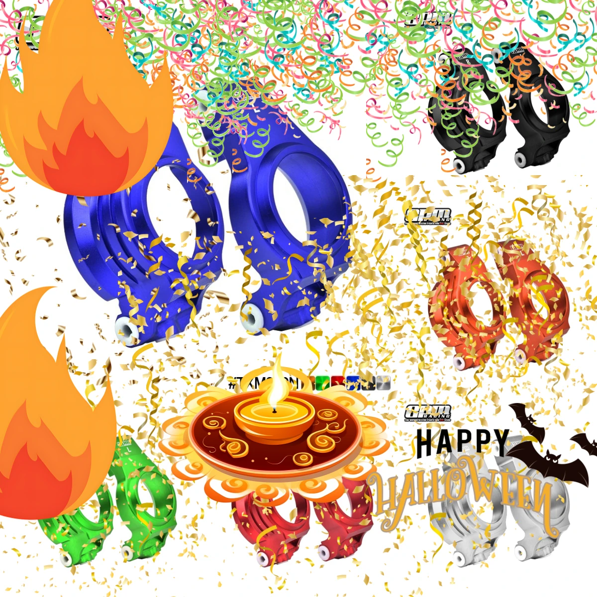 

GPM 7075 Alloy Front C Hubs For TRAXXAS 1/5 X-Maxx 1/6 XRT 8S 7732