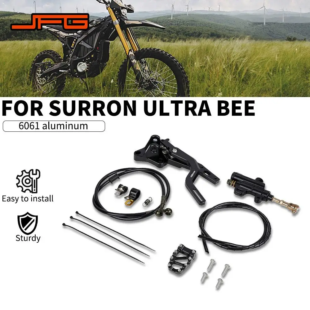 

For Ultrabee Motorcycle Rear Hydraulic Foot Brake Caliper Pedal Lever Kit Set For Surron Sur-Ron Ultra Bee Electric Bike E-Bike